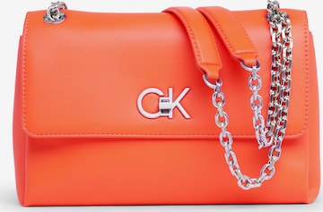 Borsa a spalla di Calvin Klein in arancione: frontale