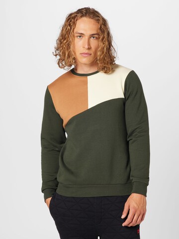 BLEND Sweatshirt in Green: front