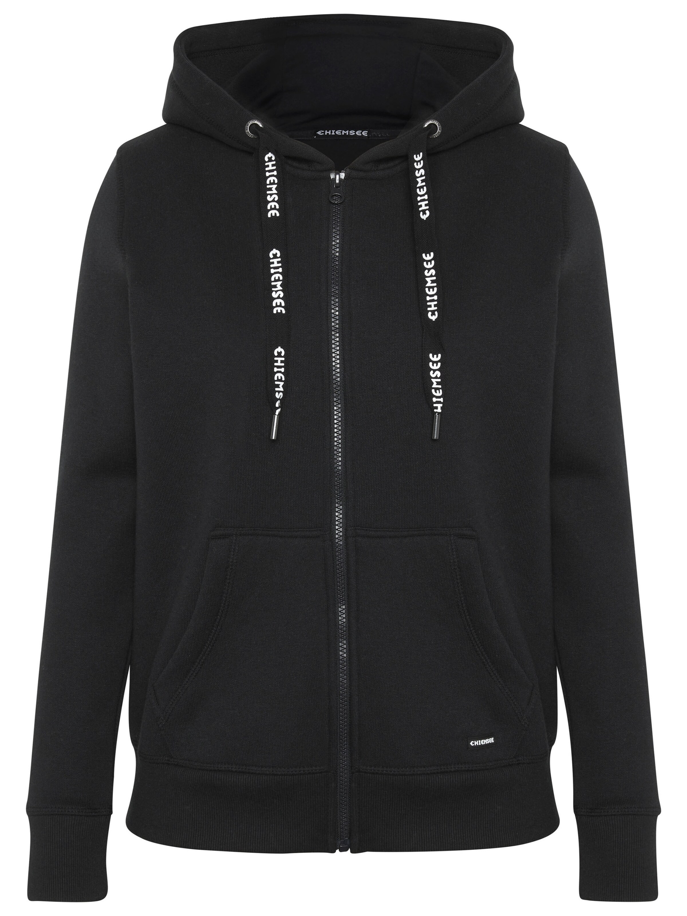 CHIEMSEE Sweatjacke in Schwarz: Vorderseite