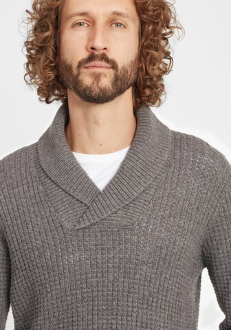 !Solid Strickpullover 'Mapari' in Grau