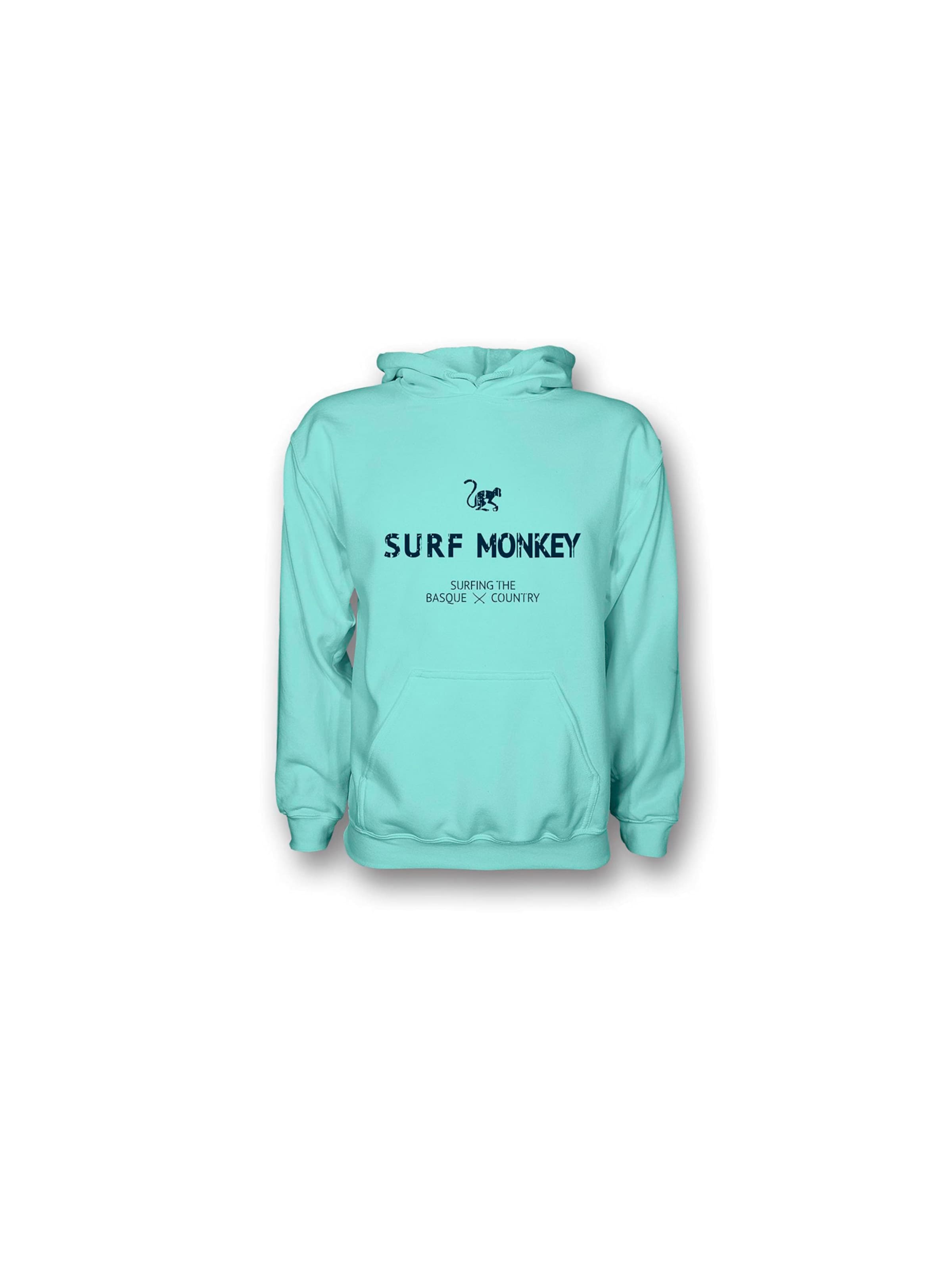 Surf Monkey Sweatshirt in Turquoise, Item view