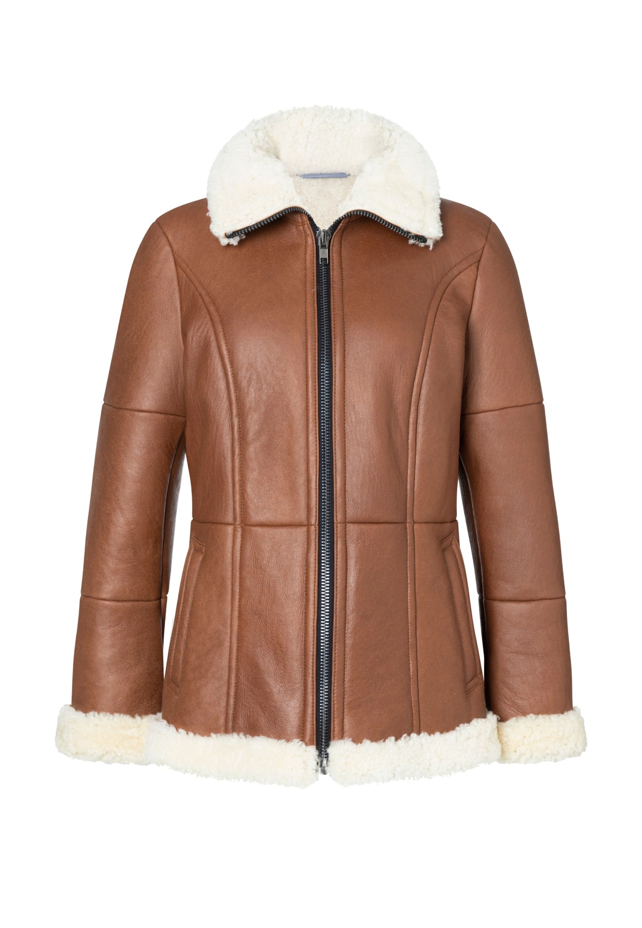 Valcuer 1887 Between-Season Jacket 'Alma VC' in Brown: front