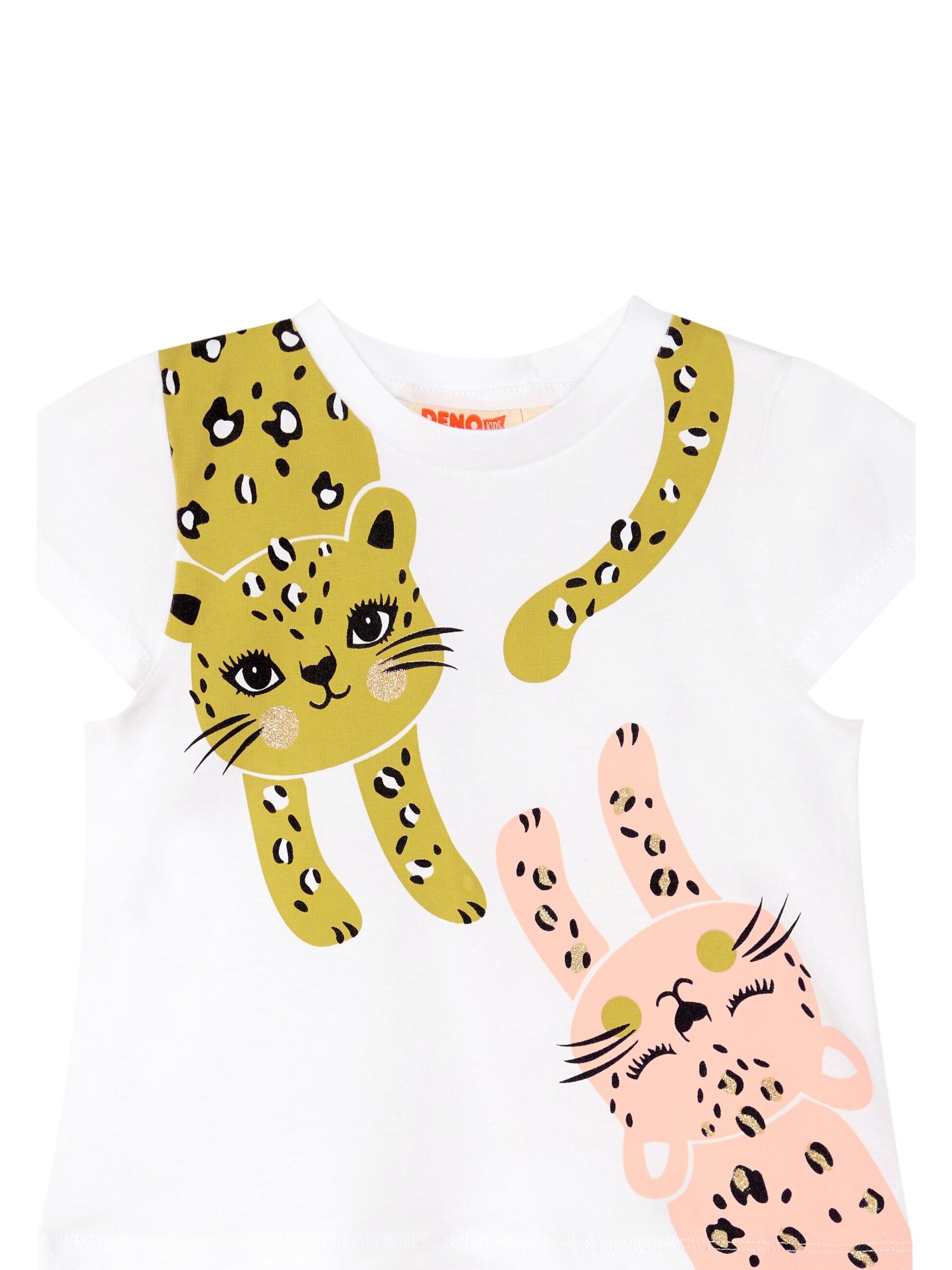 Denokids Set 'Twin Leos' in Weiß