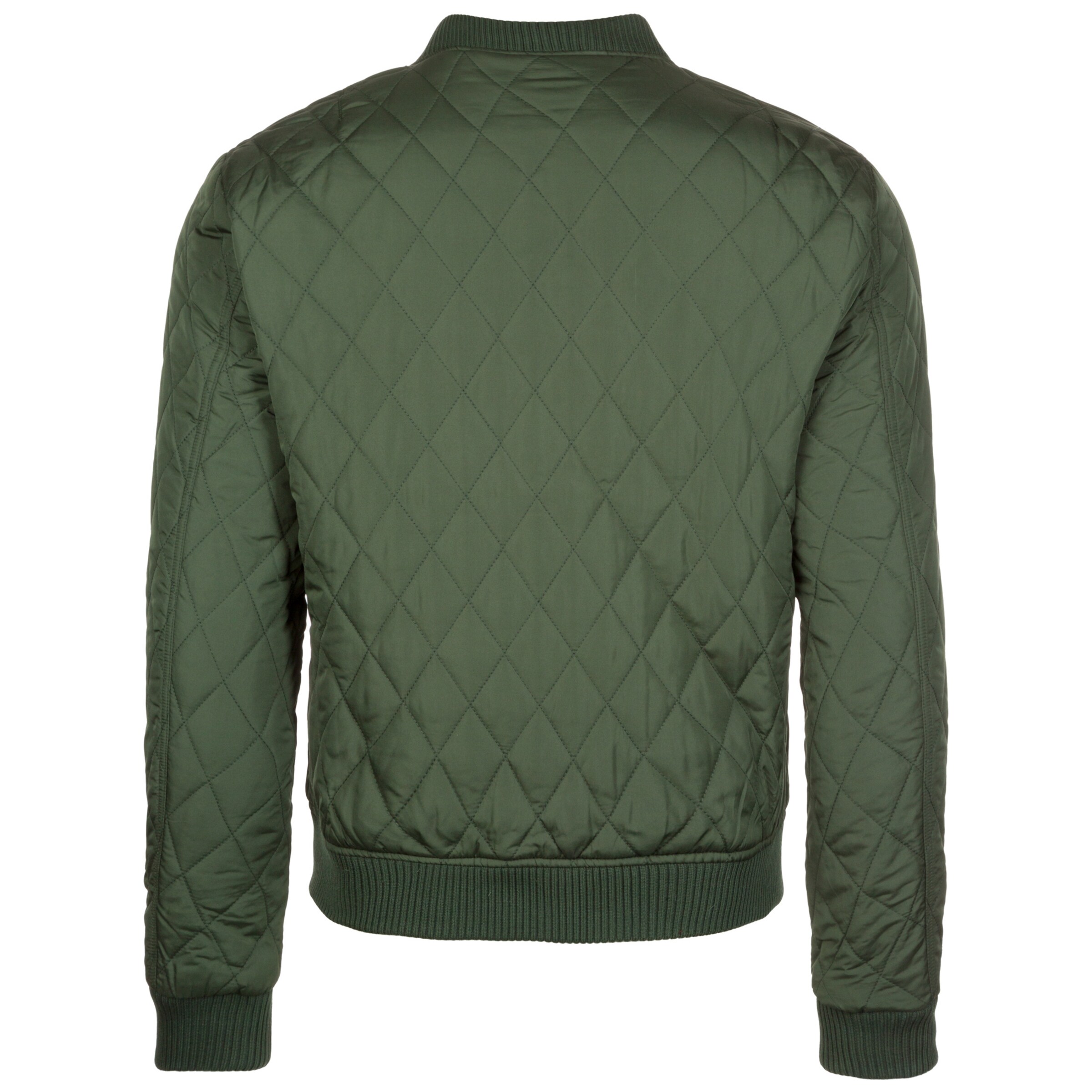 Urban Classics Tussenjas 'Diamond Quilt' in Groen