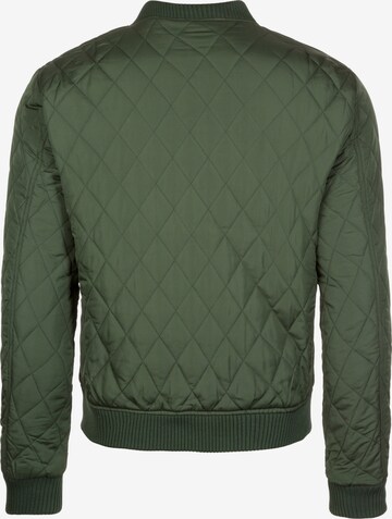 Veste mi-saison 'Diamond Quilt' Urban Classics en vert