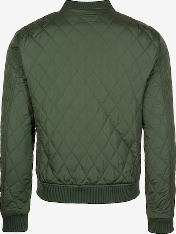 Urban Classics Tussenjas 'Diamond Quilt' in Groen