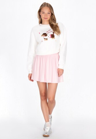 MYMO Sweatshirt 'Pop' in Wit