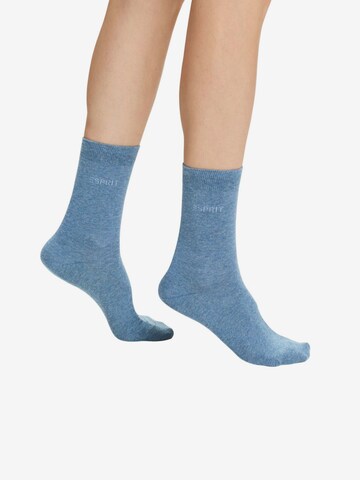 Chaussettes ESPRIT en bleu : devant