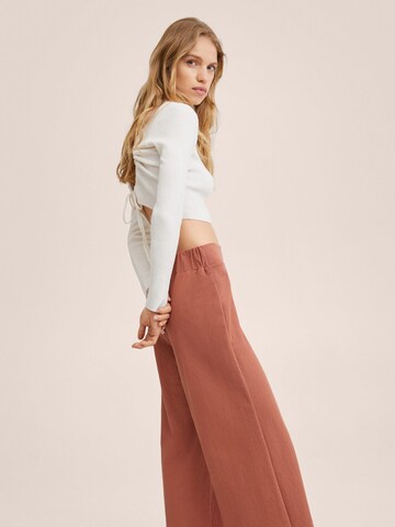 Wide leg Pantaloni 'Cintia' de la MANGO pe portocaliu