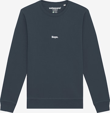 Sweat-shirt ' Nope ' Watapparel en gris : devant