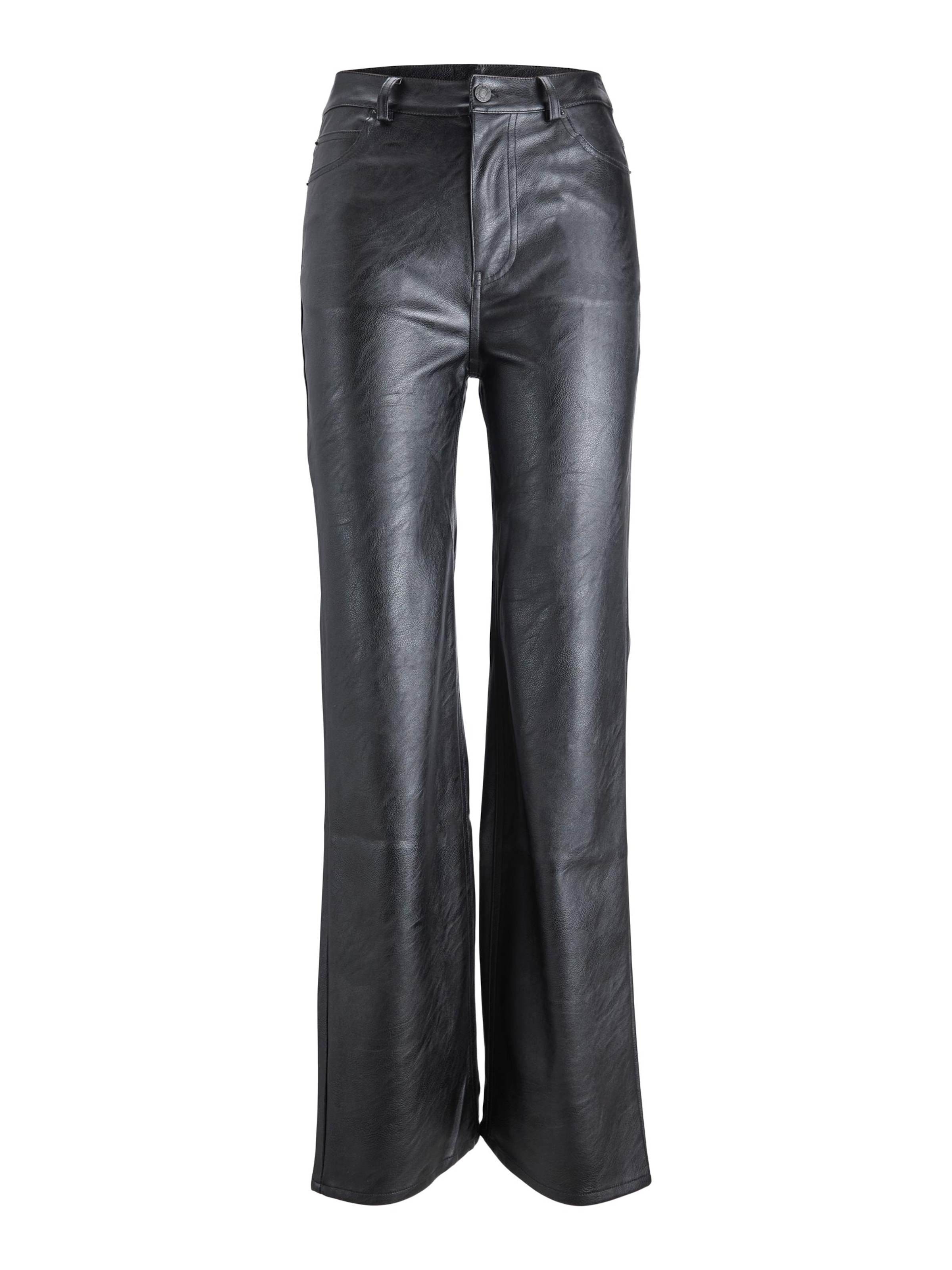 JJXX Regular Pants 'KENYA' in Black: front