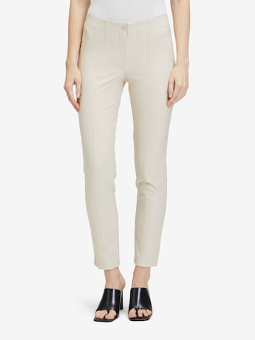 Coupe slim Pantalon Betty Barclay en beige : devant