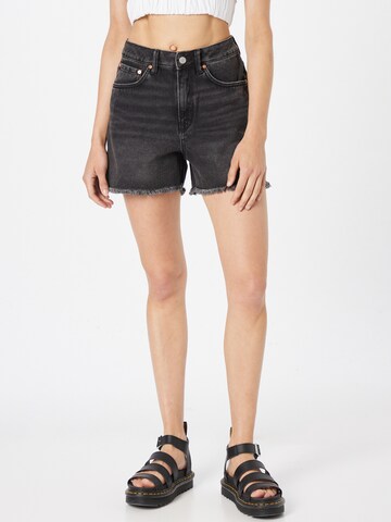 TOM TAILOR DENIM Regular Shorts in Schwarz: predná strana