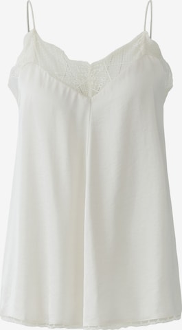 OUI Top in White: front