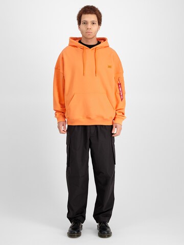 ALPHA INDUSTRIES Sweatshirt in Orange