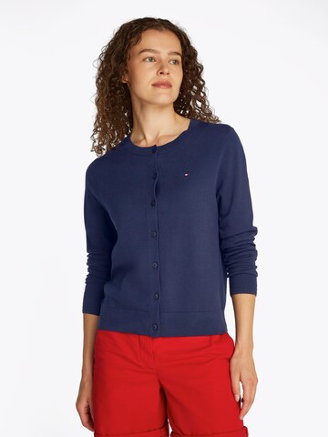 TOMMY HILFIGER Knit cardigan in Blue: front