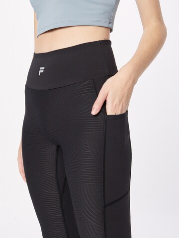 Skinny Pantaloni sportivi 'RAFAELA' di FILA in nero