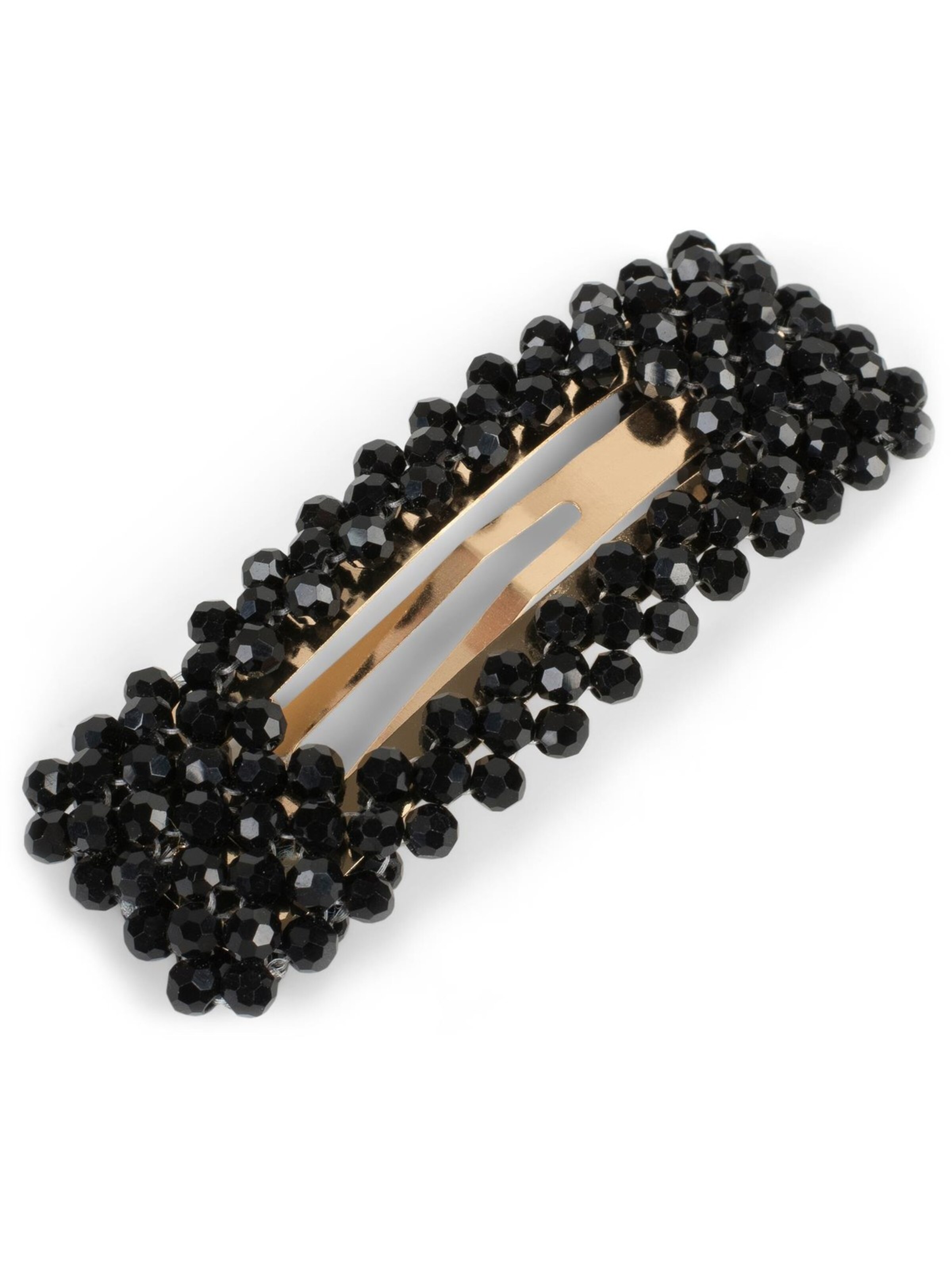 styleBREAKER Haarschmuck 'Rechteckige Kunststoff Perlen Haarspange'‌‌‌‌‌ in schwarz, Produktansicht
