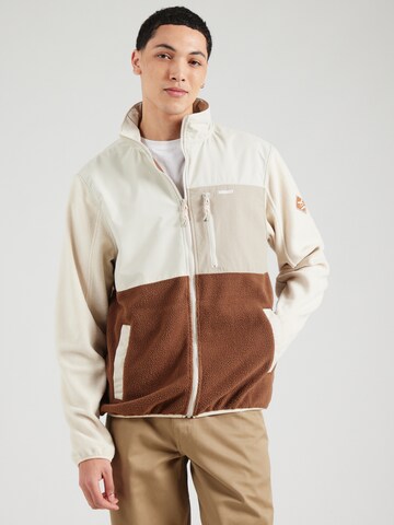 Iriedaily Fleecejacka 'Auf Deck' i beige: framsida