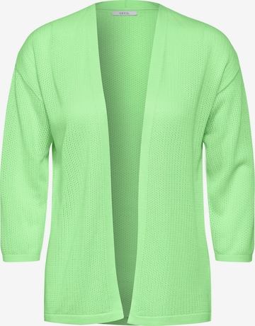 CECIL Knit Cardigan in Green: front