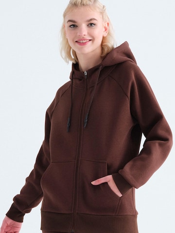 Rockupy Sweatshirt 'Chris' in Brown: front