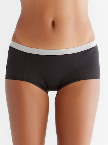 Albero Natur Boyshorts 'Bio-Baumwoll-Boyshorts – 6er Pack' in Black: front