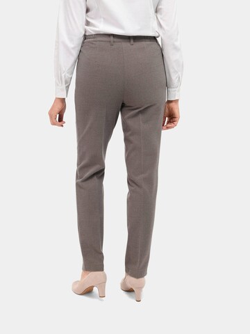 Goldner Regular Trousers with creases 'Anna' in Brown
