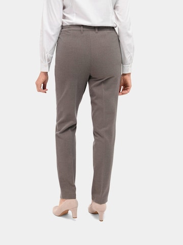 Goldner Regular Pleated Pants in Brown