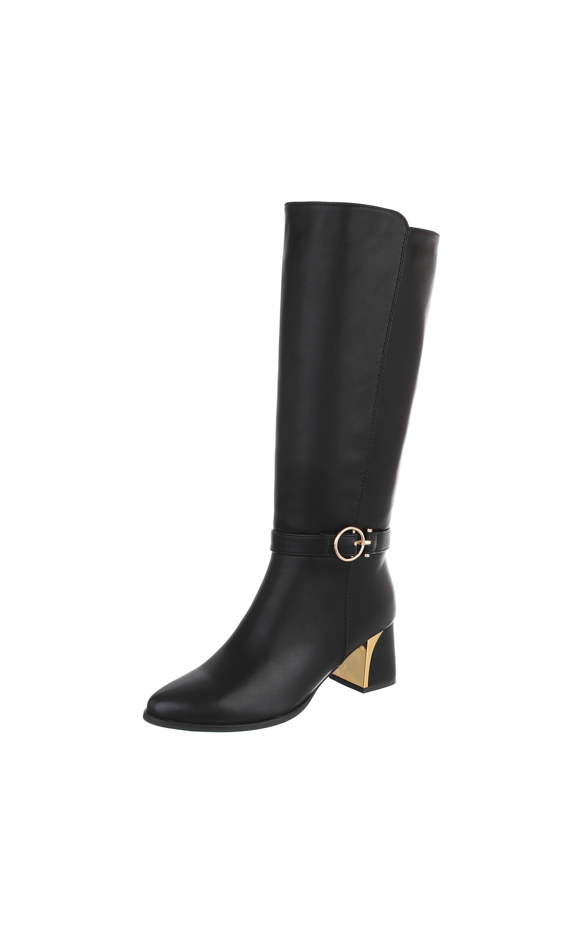 Ital-Design Boots in Black: front