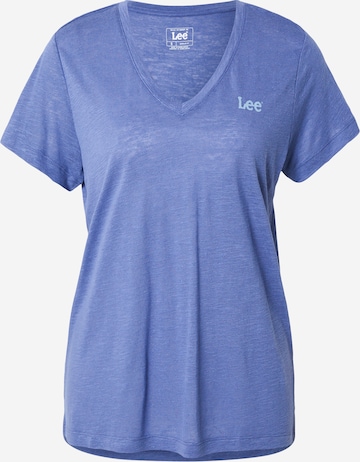 Lee Särk 'V NECK TEE', värv sinine: eest vaates