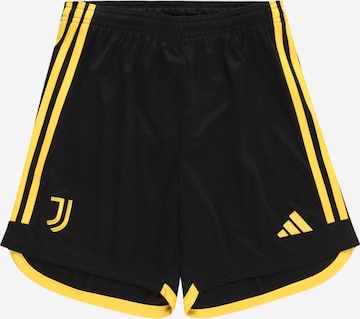 ADIDAS PERFORMANCE Regular Workout Pants 'Juventus 23/24 Home' in Black: front