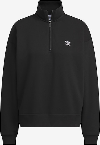 Bluză de molton 'Essentials' de la ADIDAS ORIGINALS pe negru: față