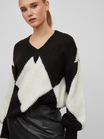 VILA Sweter 'QUARA' w kolorze czarny