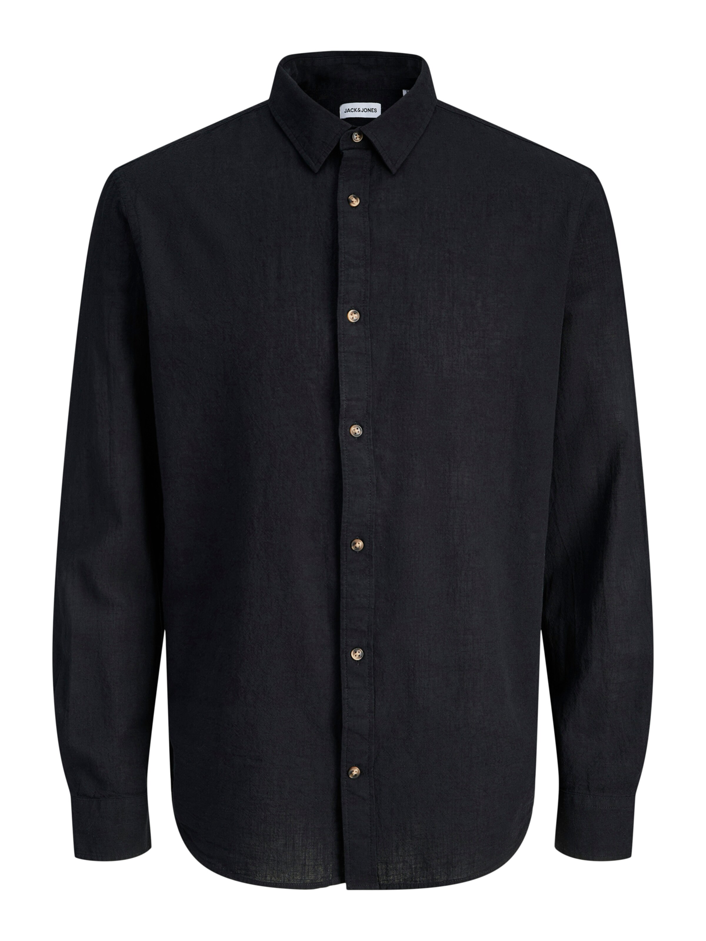 JACK & JONES Button Up Shirt 'JJESUMMER' in Black: front