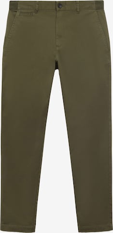 Pantaloni chino 'Prato' di MANGO MAN in verde: frontale