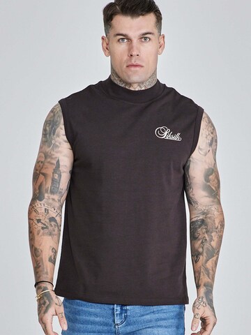 SikSilk Shirt 'Sleeveless' in Zwart