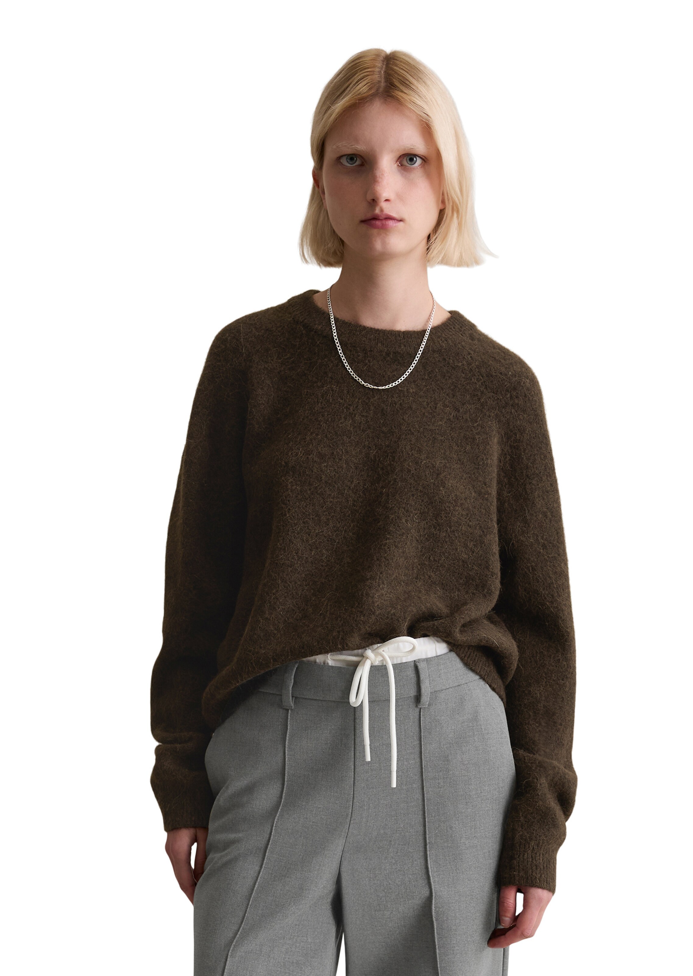 Marc O'Polo DENIM Sweater in Brown: front