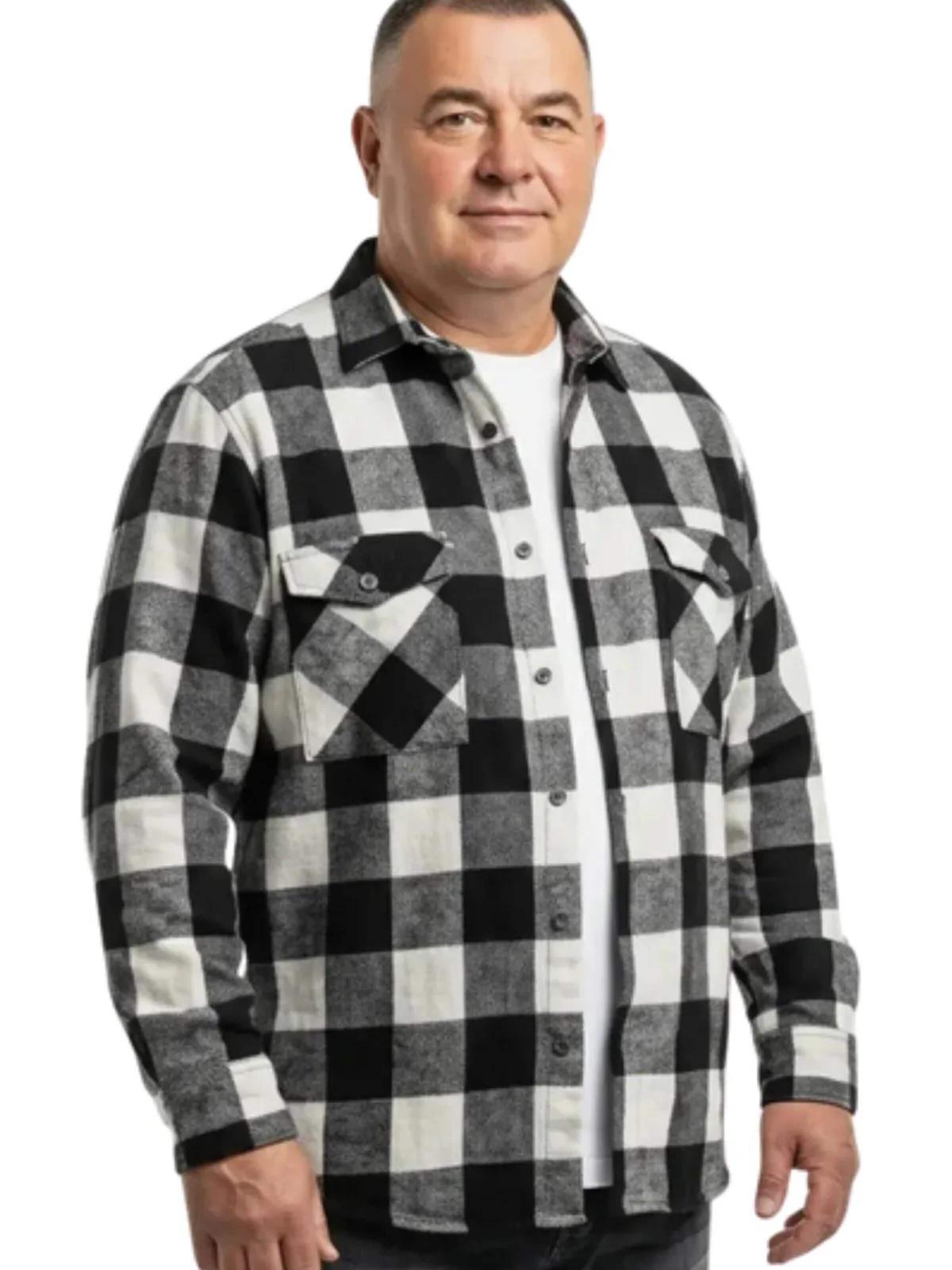 Lavecchia Comfort Fit Skjorte 'LV-262A Übergrößen' i sort: forside
