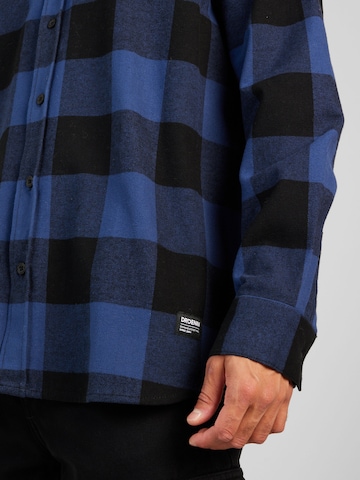 Dr. Denim Comfort fit Button Up Shirt 'Frank' in Blue