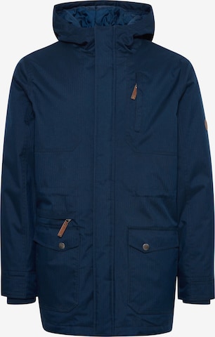 !Solid Winter Parka 'Bello Long' in Blue: front