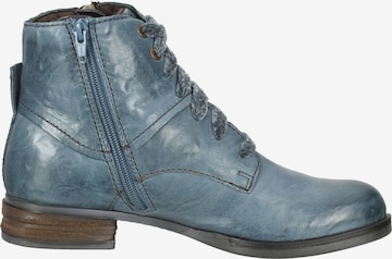 JOSEF SEIBEL Lace-Up Ankle Boots 'Sanja 11' in Blue