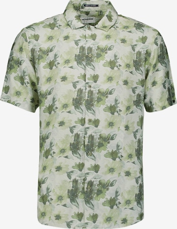 No Excess Regular Fit Hemd in Grün: Vorderseite