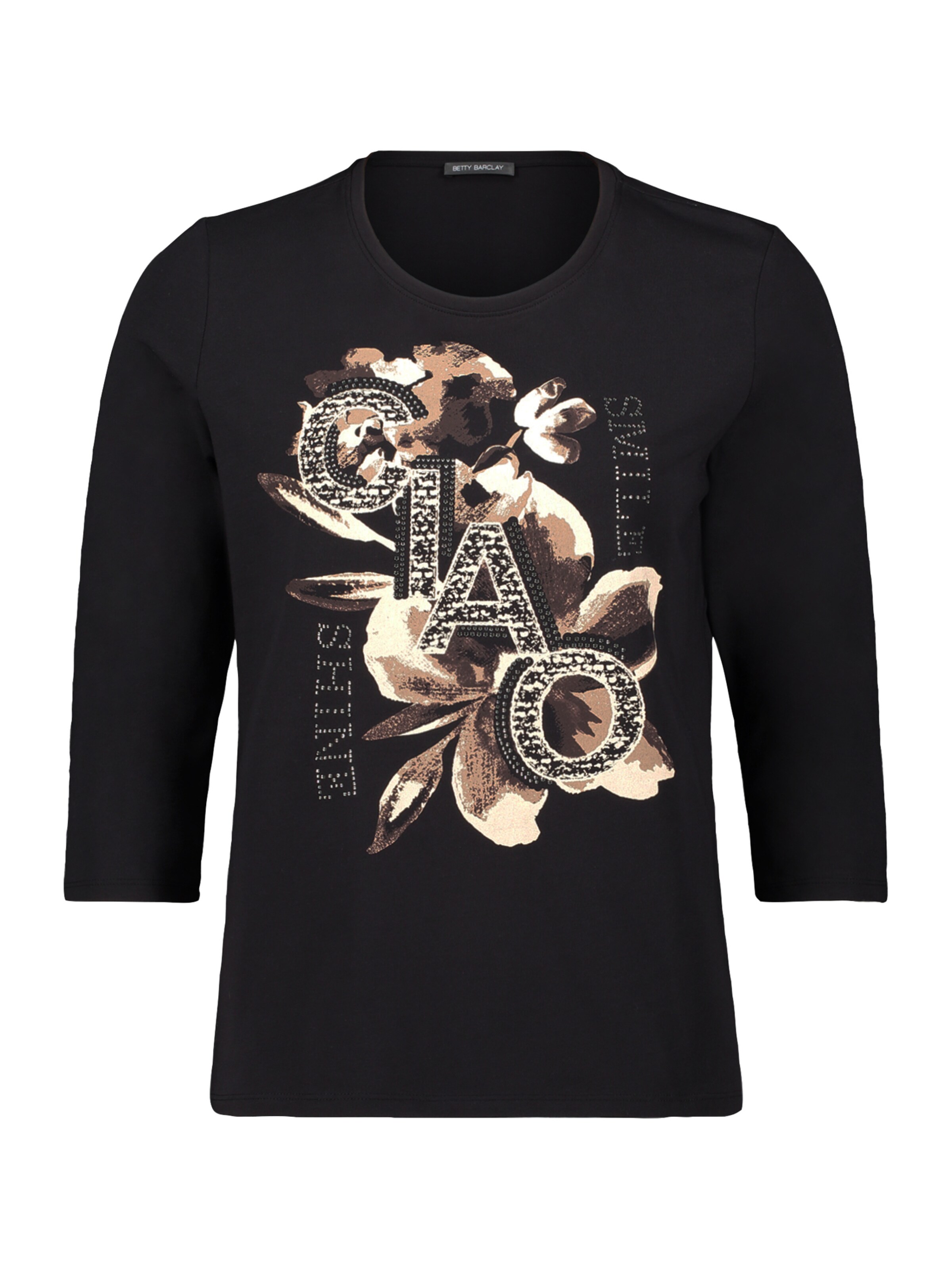 T-shirt Betty Barclay en noir : devant