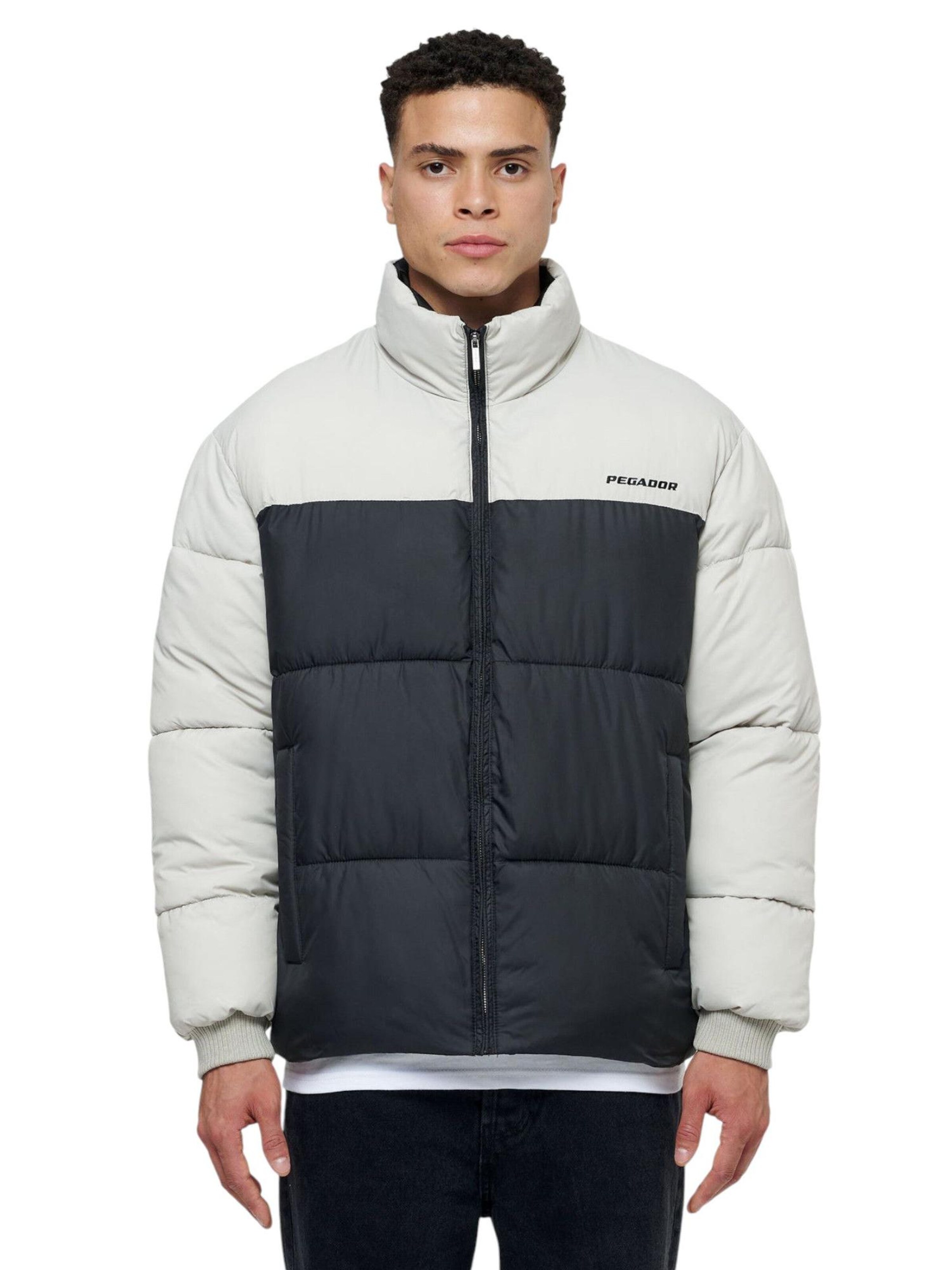 Pegador Winter Jacket 'Marrero Patchwork' in Black