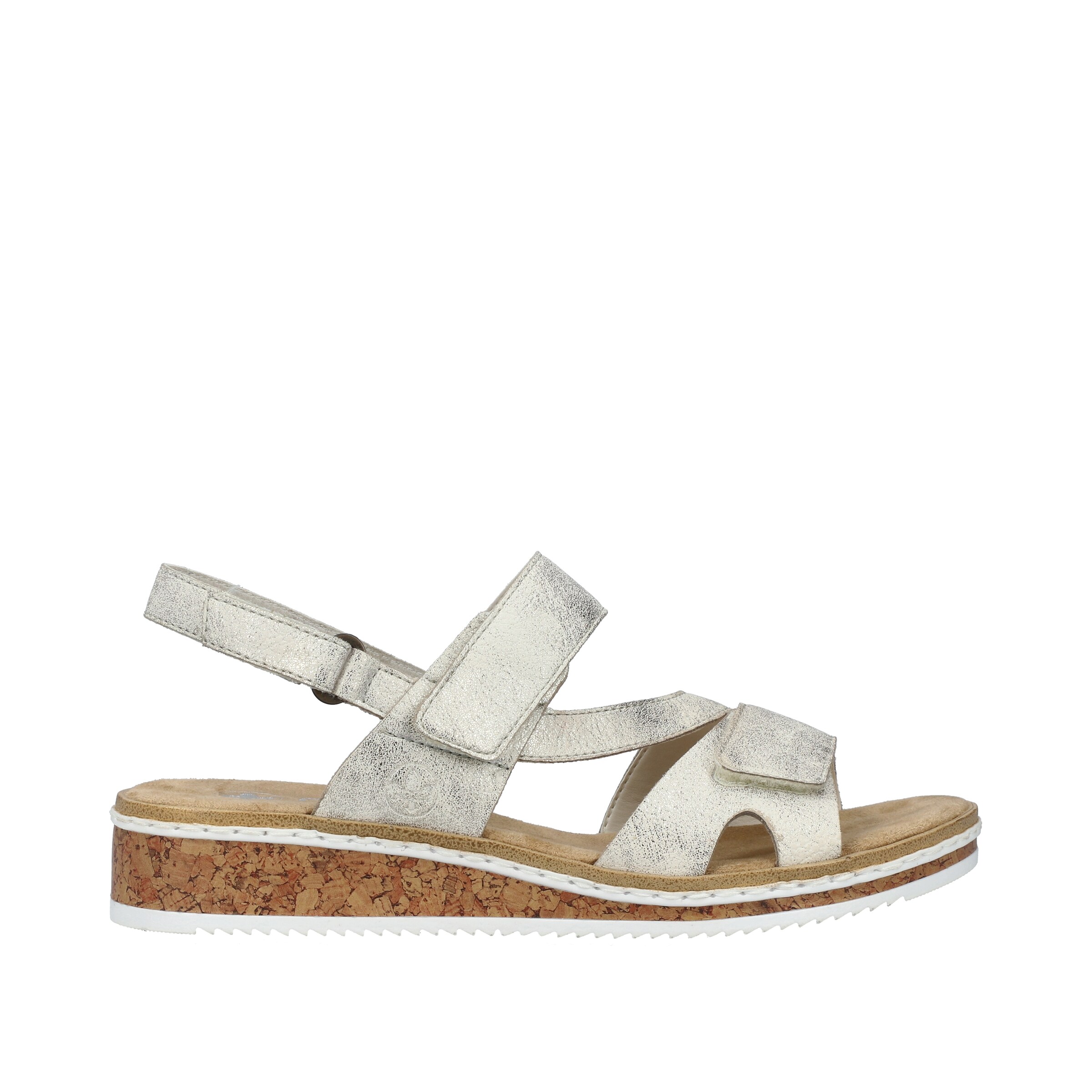 Sandales à lanières Rieker en argent