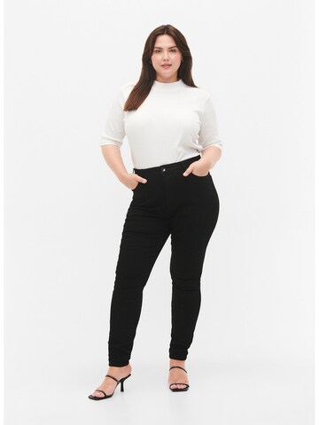 Skinny Jeans 'Amy' di Zizzi in nero