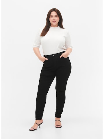 Zizzi Skinny Jeans 'Amy' in Zwart