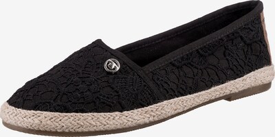 TOM TAILOR Espadrilles en caramel / noir, Vue avec produit
