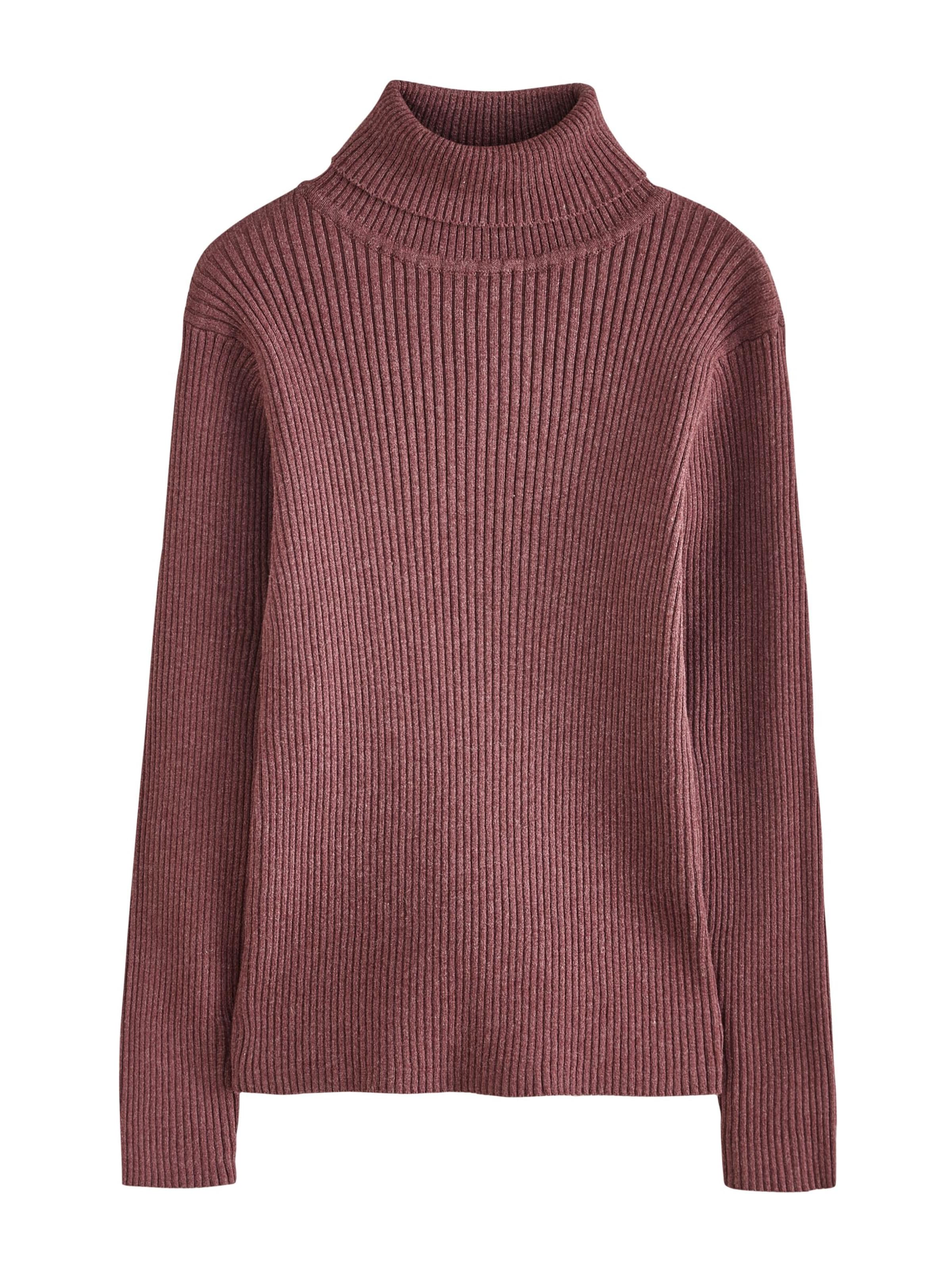 Next Пуловер в кафяво: отпред