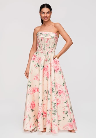 Ombre Evening dress in Beige